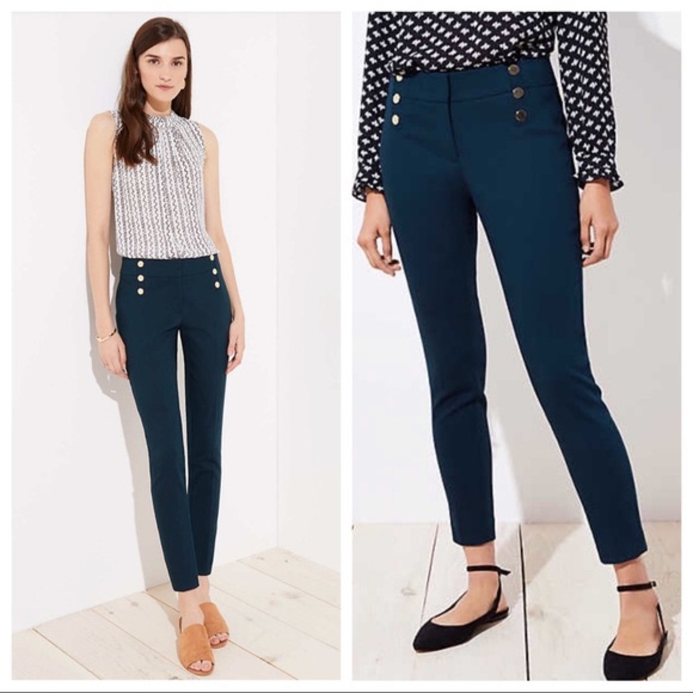 NWT Petite Skinny Sailor Pants in Marisa Fit